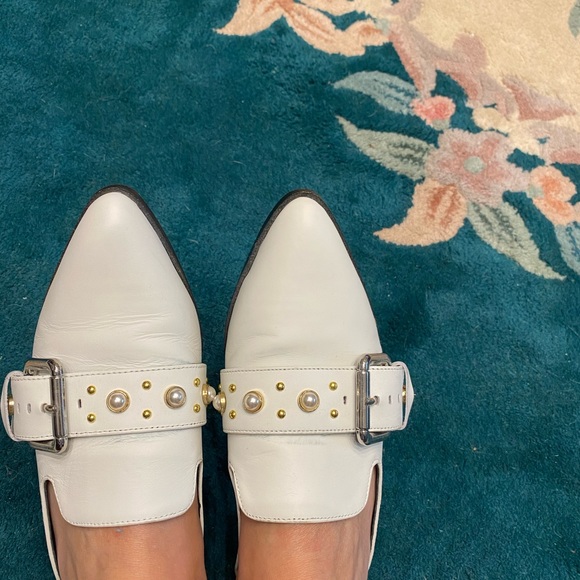 White flat mules - Picture 7 of 8